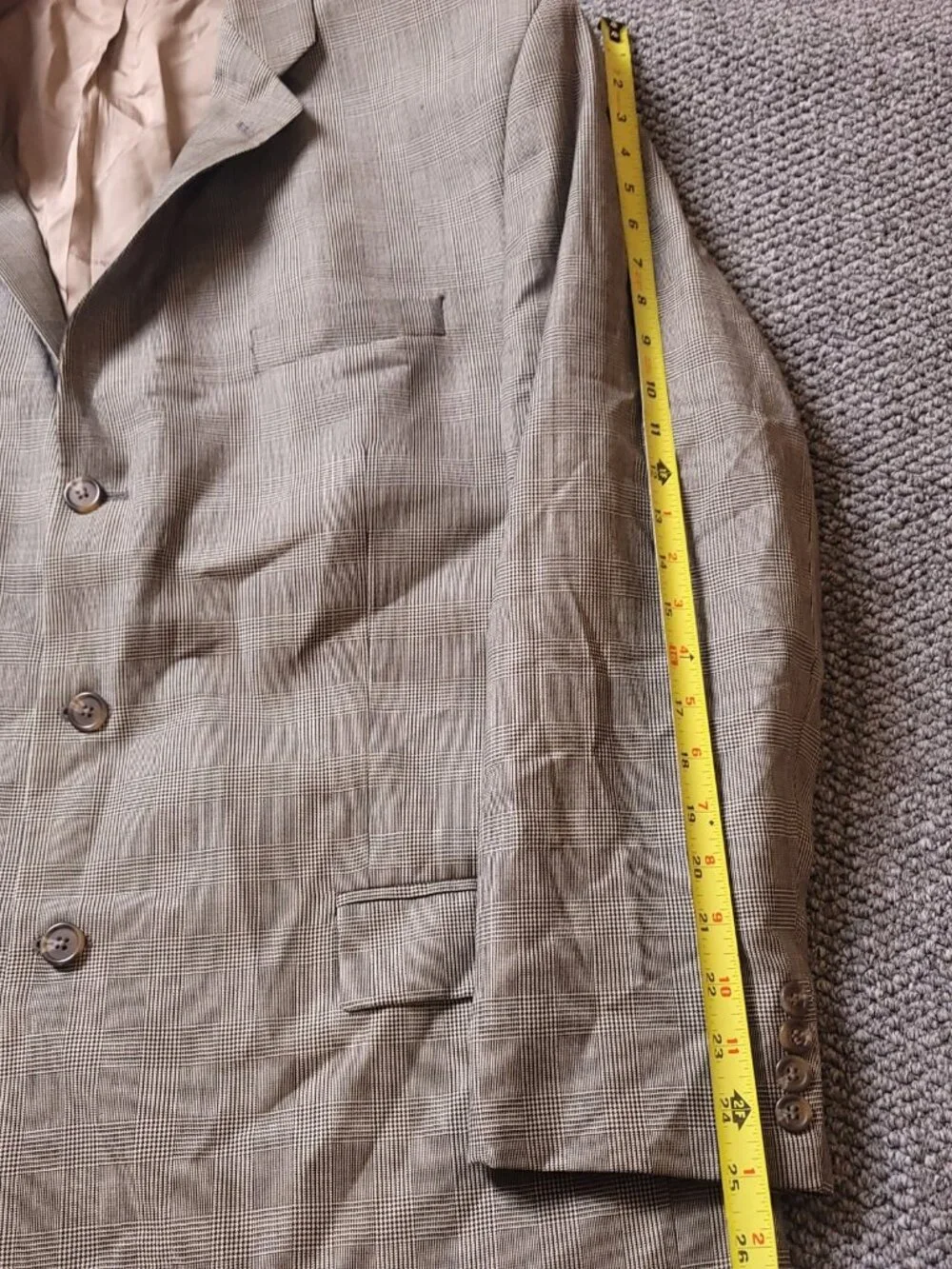 Polo Ralph Lauren Blazer Mens 48L Wool Boyds Philadelphia Beige Suit Jacket